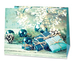 Antella Пакет подарочный бумажный новогодний 23х18х9,8 25594